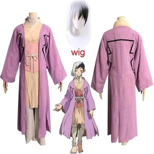 Anime Dr.Stone Asagiri Gen Cosplay Costume Outfit Men Women Halloween Christmas Carnival Party Full Set Costumes Uniforms Suit
