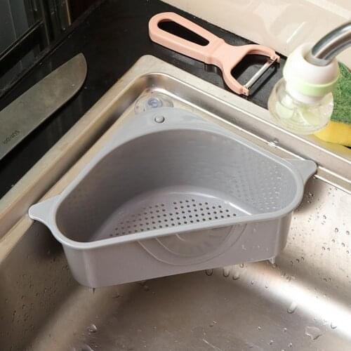 AsyPets Kitchen Storage Rack Drain Basket with Suction Cup for Sink