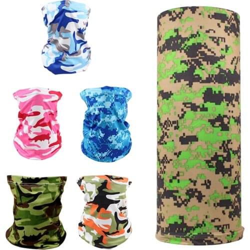 Summer Motorcycle Fishing Bandana Riding Neck Outdoors Camouflage Magic Scarf Windproof Cycling Sport Headscarf Unisex Headband