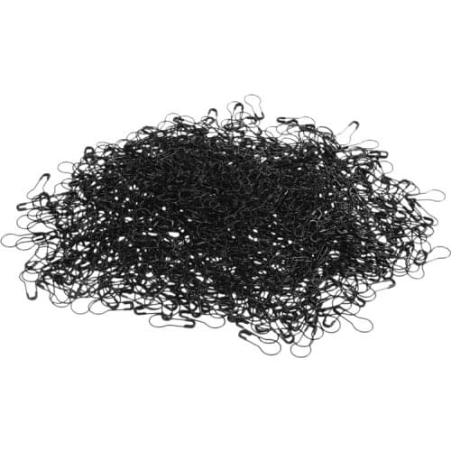 LOT Calabash Bulb Gourd Pear Shape Small Coilless Tag Craft Safety Pins, Black 1000PCS