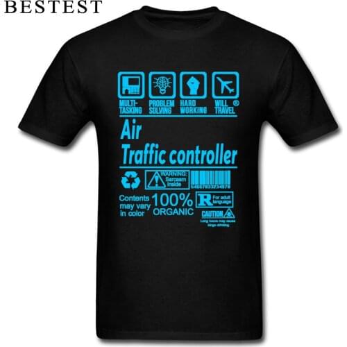 Letter Tshirt Men T Shirt AIR TRAFFIC CONTROLLER LATEST DESIGN Crazy T-shirts Newest Printed 100% Cotton Mens Tops & Tees Summer