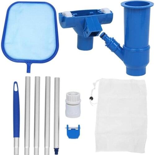 Pool Cleaning Tool Kit Swimming Pool Maintenance Tool Suction Heads Cleaning Net Kit Durable Cleaning Tools pool Accessories