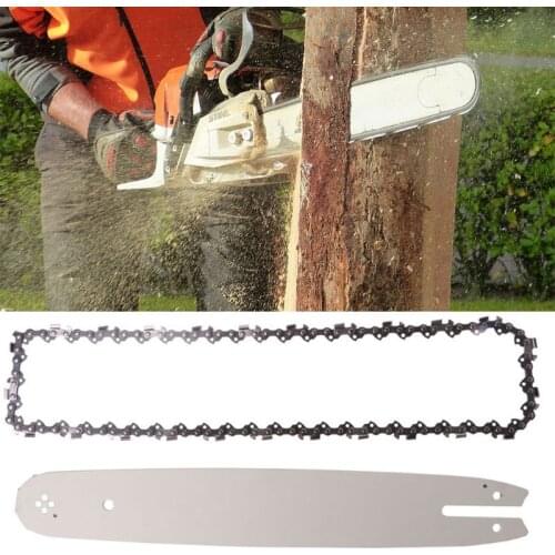 Cutting Guide Bar Chain Kit Blade Steel 18" 20" Guage Durable High Quality Metal Garden Power Tool Accessories T5UC