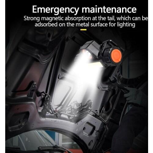 Portable mini Powerful LED Headlamp XPE+COB USB Rechargeable Built-in Head Headlight Lamp Head Waterproof Battery Torch W3C1