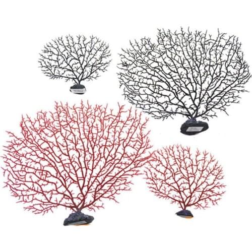 Fishing Fis Tank Landscaping Decor Tree Shape Resin Coral Aquarium Decoration Sea Iron Tree Plastic Coral Aquarium Decor Plants