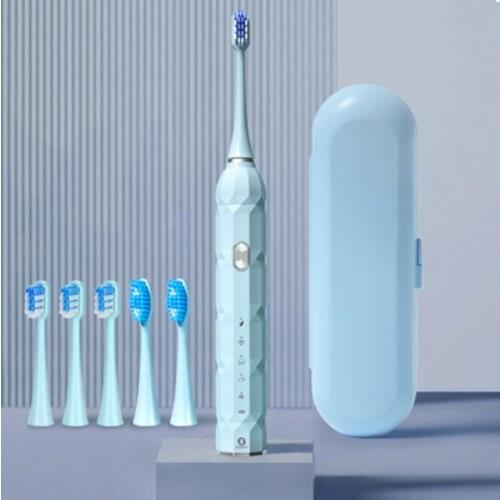Sonic Rechargeable Bleaching Travel Toothbrush with Timer 5 Modes Dwaterproof Water Proof Electric Toothbrushes