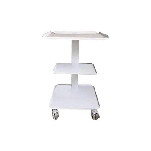 INTBUYING Ultrasound Cart Dental Equipment Mobile Steel Cart Portable Assemable 3 Layers