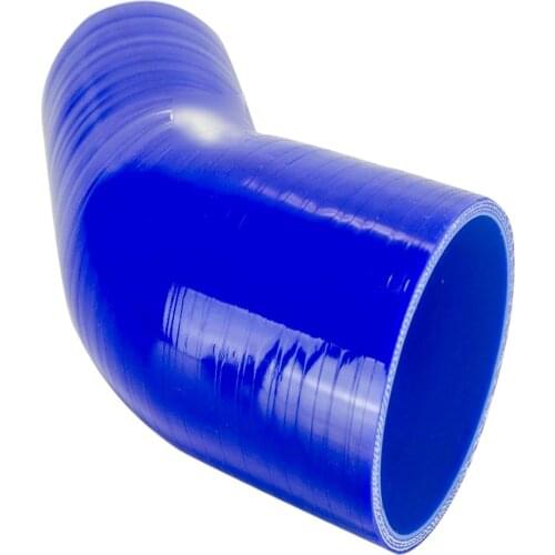 Universal ID:70mm-80mm ID:2.76"-3.15" Silicone 45 Degree Elbow Reducer Turbo Pipe Hose Air Intake Pipe Intercooler silicone pipe