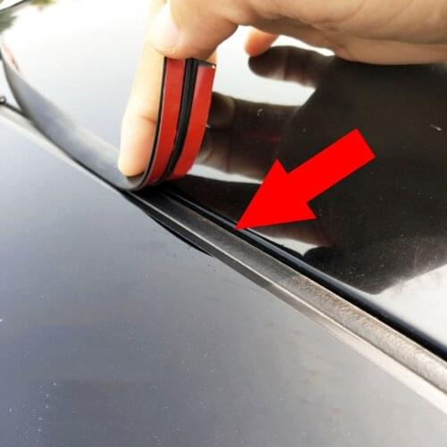 Car Door Weatherstrip Front Rear Windshield Edge Sealing Strips Sticker Car Roof Protector Seal Noise Insulation Car Accessories