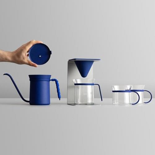 High Quality Minimalist V60 Coffee Pot Hand Brewing Pots Coffee Maker Set Gift Box Pour Over Coffee Kettle Pot Dripper Stand Cup