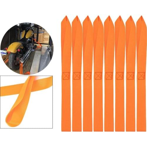 8pcs Soft Loop Tie Down Strap for Heavy Duty Motorcycle Snowmobile