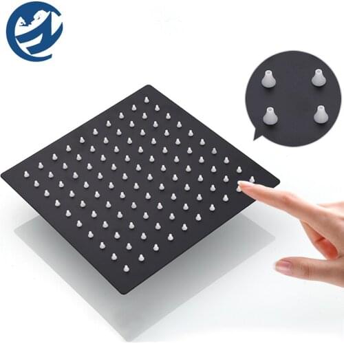 Faucet Accessiories Showerhead Rainfall Black 8/10/12/ inch Ultra-thin Stainless Steel Square Top Spray Rainfall Shower Head