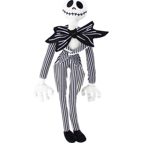 Large 48cm The Nightmare Before Christmas Jack Plush Toy Jack Skellington in Suit Soft Stuffed Dolls