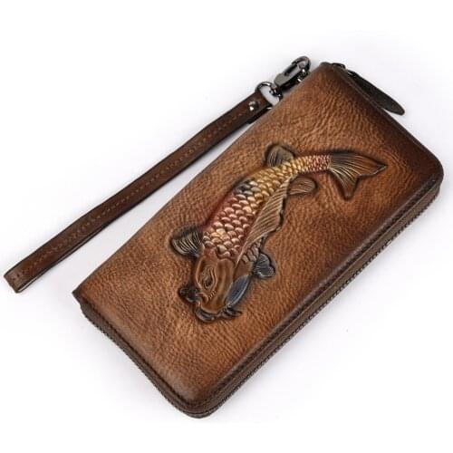 Brand animal print wallet women genuine leather Purse high quality ladies clutch wallet long zipper female wallet coin pocket