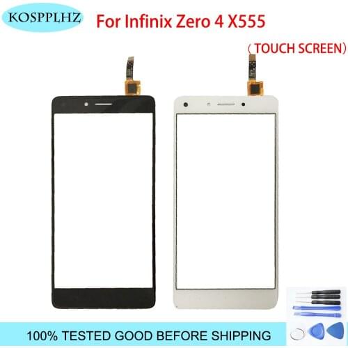 Black/ White 5.5 inch front outer glass For INFINIX ZERO 4 X555 Touch Screen Touch Panel Lens Replacement zero4 x 555 + Tools