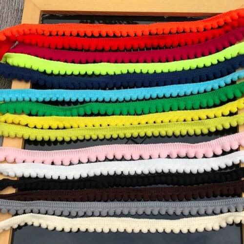Hot Diy Material Lace Fabric Pompom Trim Pom Pom Decoration Tassel Lace Ball Fringe Ribbon Sewing Accessories