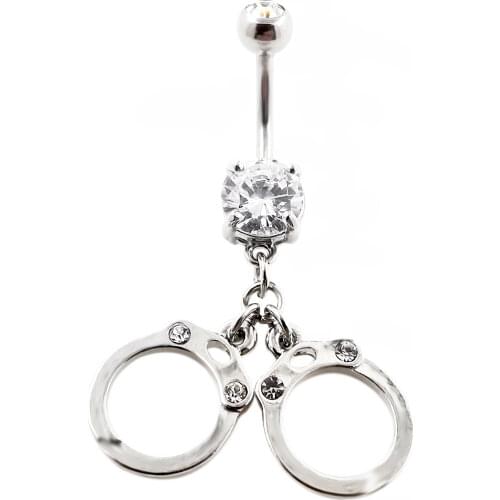 JHJT MUSI 14G Navel Belly Button Rings Stainless Steel 316L Surgical Sexy Belly Piercing Nombril Rings Body Jewelry Women Men