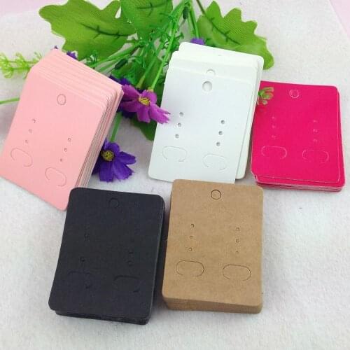 Wholesale Free Shipping Five Colors Jewelry Earring Card witth hole custom Logo will cost extra MOQ : 1000Pcs
