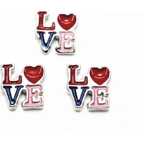 Hot Selling 10pcs/Lot Letter; Alphabeta LOVE Floating Charms Living Glass Memory Lockets Diy Jewelry pendant