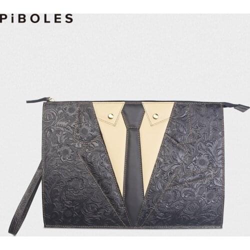 Large Capacity Genuine Leather Men Clutch Bag Handmade Business Briefcases Ipad Mini Office Cowhide Handbags Long Phone Wallet