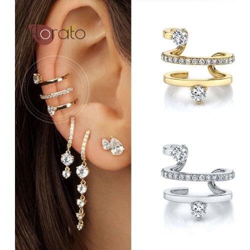 24k Gold Plated/Silver Serpentine Ear Clip Ladies Luxury Jewelry Minimalist Style For Women Fashion High Quality Birthday Gift