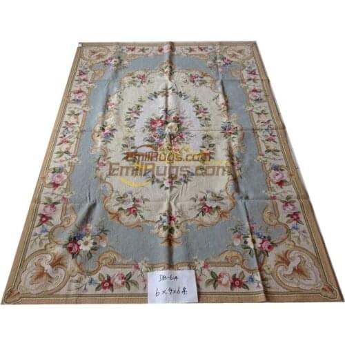 Needlepoint carpets needleopint rugs 183CMX274CM 6 X 9 DB-6A 6x9gc8neeyg9