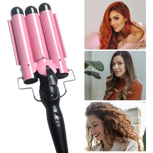 Hair Curling Iron Ceramic Professional Triple Barrel Hair Curler Egg Roll Hair Styling Tools Hair Styler Wand Curler Irons