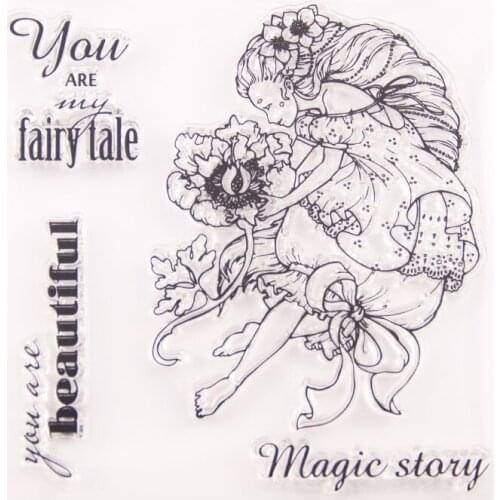 T3015 Silicone Clear Stamps for Scrapbooking character Decoration Embossing Folder Craft Rubber Stamp Tools New