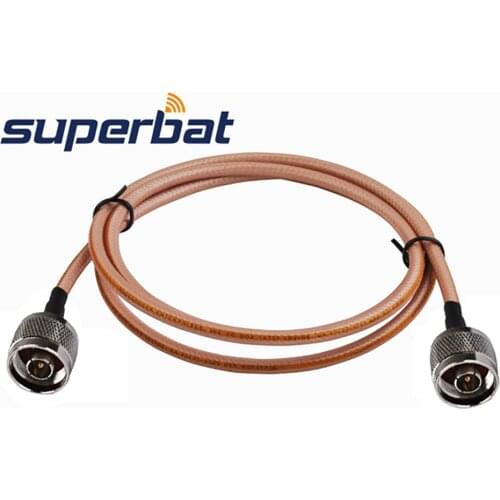 Superbat N-Type Plug to N Male Connector Adapter Pigtail Cable RG400 Coaxial 1M Wifi