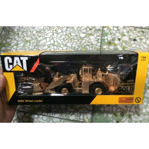Tonkin Cat Caterpillar 1/50 Scale Diecast Model 988K Wheel Loader Gold Construction vehicles