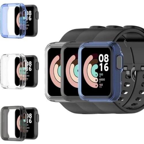 TPU Soft Full Edge Protector Smartwatch Case Shell Frame For Xiaomi Mi Watch Lite / Redmi Smart Watch Protective Bumper Cover