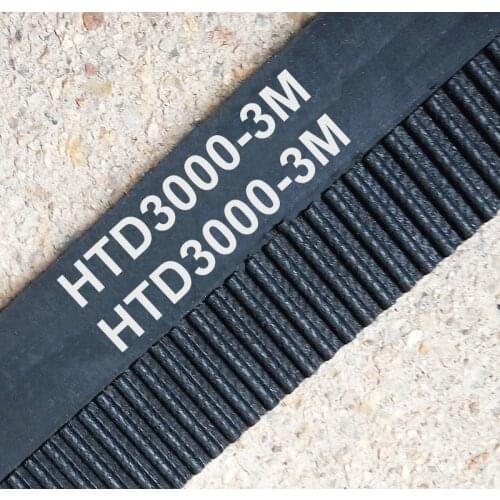 1 piece 3000 HTD3M 15 timing belt length 3000mm width 15mm 1000 teeth rubber closed-loop HTD 3M 3000-3M S3M pulley cnc machine