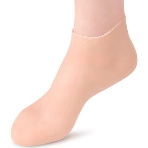 2Pcs Silicone Feet Care Socks Moisturizing Gel Heel Thin Socks Foot Skin Care Protectors Foot Care Tool Cracked Foot Skin Care