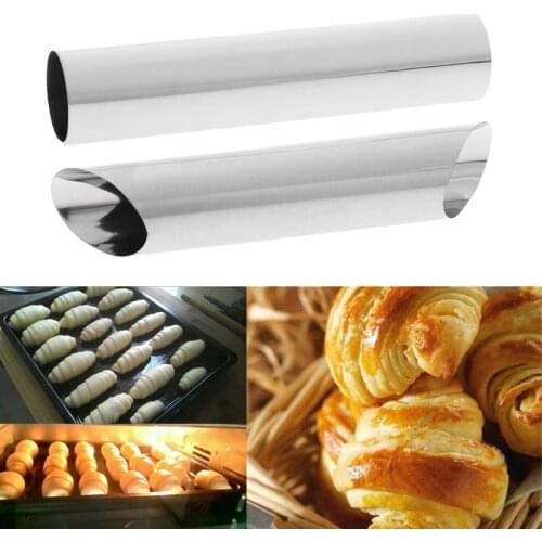 2020 New Cannoli Dessert Tube Non Stick Pastry Cream Bread Croissant Baking Mold Cooking