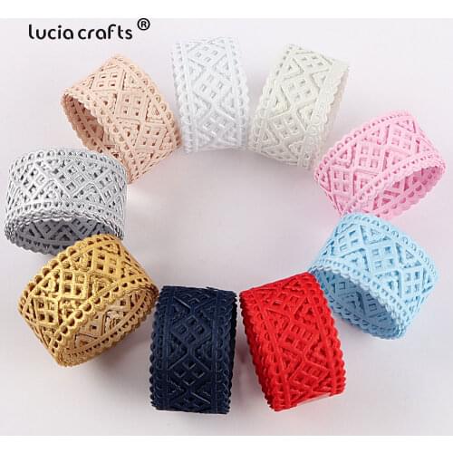 6y/lot Embroidered Lace Ribbon Fabric Colorful Lace Trim For Clothes Home Decor DIY Sewing Handmade Craft Materials P0819