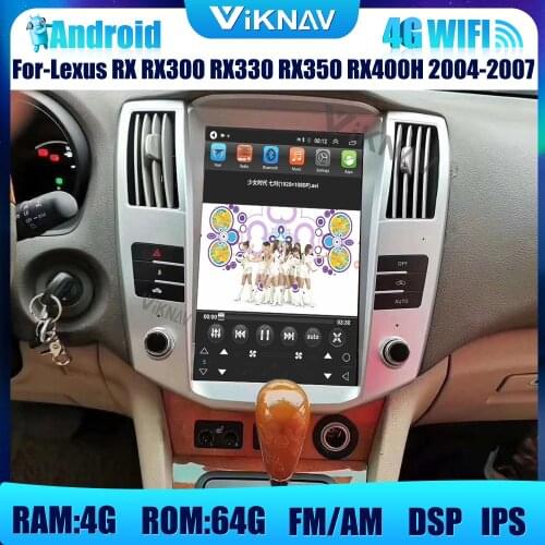 2din android car multimedia player For-Lexus RX RX300 RX330 RX350 RX400H 2004 2005 2006 2007 car radio player GPS navigation