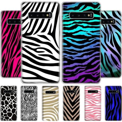 Zebra Print Clip Art Phone Case For Samsung Galaxy A51 A50 A71 A70 A40 A30 A20E A10S A01 A21 A41 A6 A7 A8 A9 Plus Cover