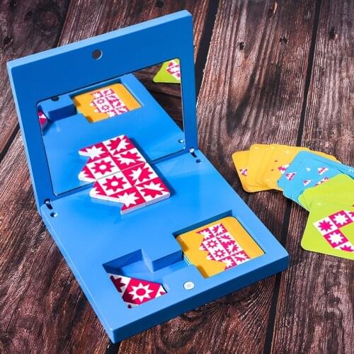 Baby Educational Toy Montessori Creative Puzzle Mirror Reflection Conception Learning Tool For Kids Preschool Study Open Mind