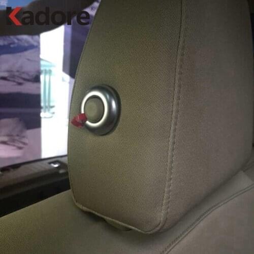 For Ford Edge 2017 2016 2015 ABS Matte Head Rest Headrest Adjustment Cover Trim Interior Accessories Car Sticker