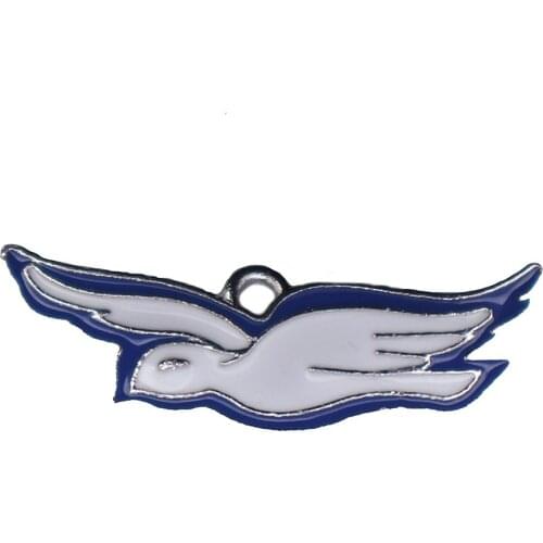 Double Nose New Arrival Metal Alloy Greek Sorority Zeta Phi Beta Dove Charm ZPB Society University Jewelry Accessory