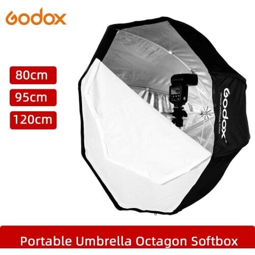 Godox Photo Studio 120cm 47in Portable Octagon Umbrella Softbox Speedlite Flash Speedlight Soft Box Brolly Reflector
