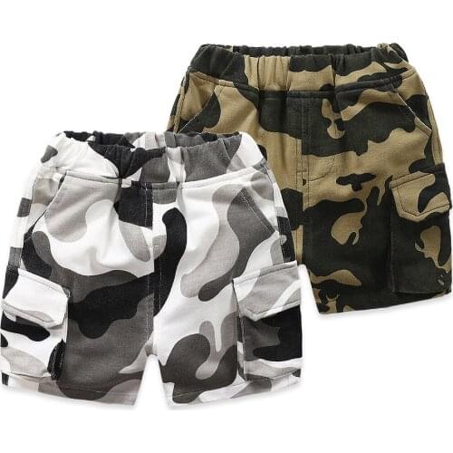 2019 summer Children Camouflage shorts boys girls Easy Beach pants Coloured drawing toddler Superior quality pants kids clothes