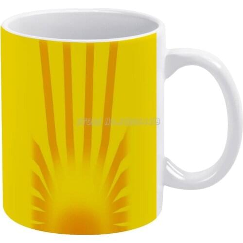 Sun Power 2 Coffee Mugs Pattern Coffee Mug 330ml Milk Water Cup Creative Fathers Day Gifts Lilo Sun Power