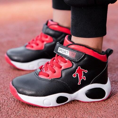 Sport Kids Sneakers Boys Basketball Shoes 2021 Autumn Casual Children Shoes Leisure Basket Trainer Shoes for Boys Anti-slippery