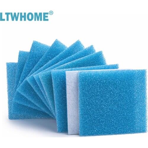 LTWHOME Compatible Poly Foam Pad Replacement for Fluval C4 Power Filter, Fluval C Clip-On Filter Foam