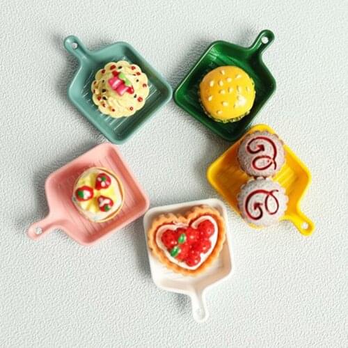 1/12 Dollhouse Miniature Accessories Mini Metal Plate Simulation Tray Model Toys for Doll House Decoration