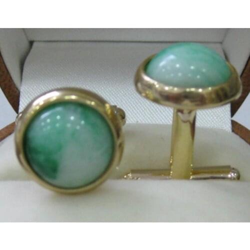 Fashionable silver plated 14mm Round Hanyu Cufflinks