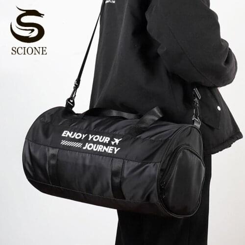 Men Women Oxford Travel Bags Dry Wet Separation Fitness Bag Large Luggage Handbags Sports Gym Bags With Shoes Pockets XA270M
