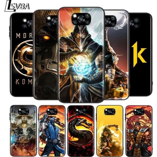Mortal Kombat for Xiaomi Poco X3 NFC X2 M3 M2 F2 Pro C3 F1 A2 Lite A1 Mix3 Play Silicone Soft Black Phone Case