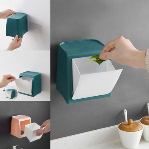 Wall Mounted Garbage Cans of Bathroom Glass Door Mounted on The Garbage Stickers New Arrival Dropshipping. Exclusive